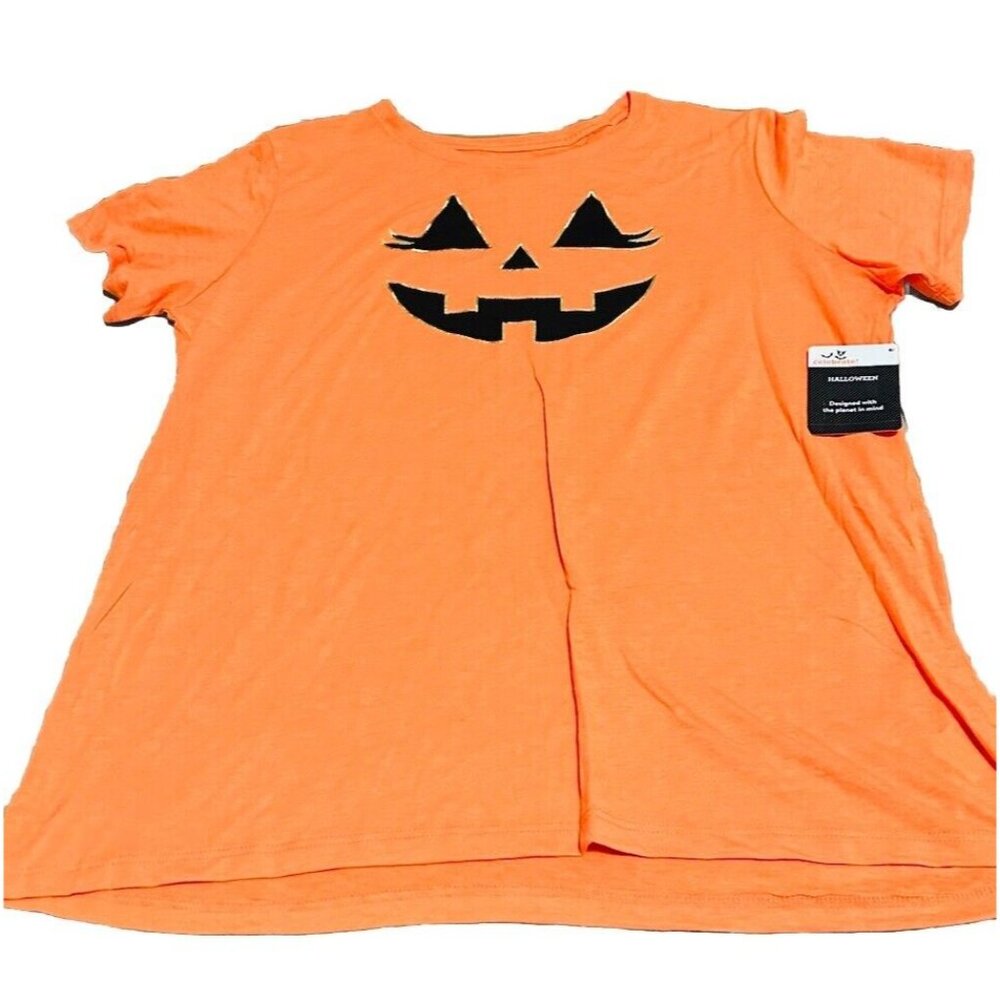 Womens XXXL 22 Pumpkin Halloween Shirt Jack O Lantern